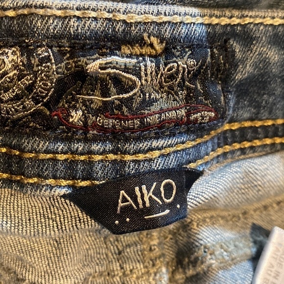 Silver suko  super stretch Aiko mid ankle distressed skinny jeans Sz 28 - Picture 13 of 15